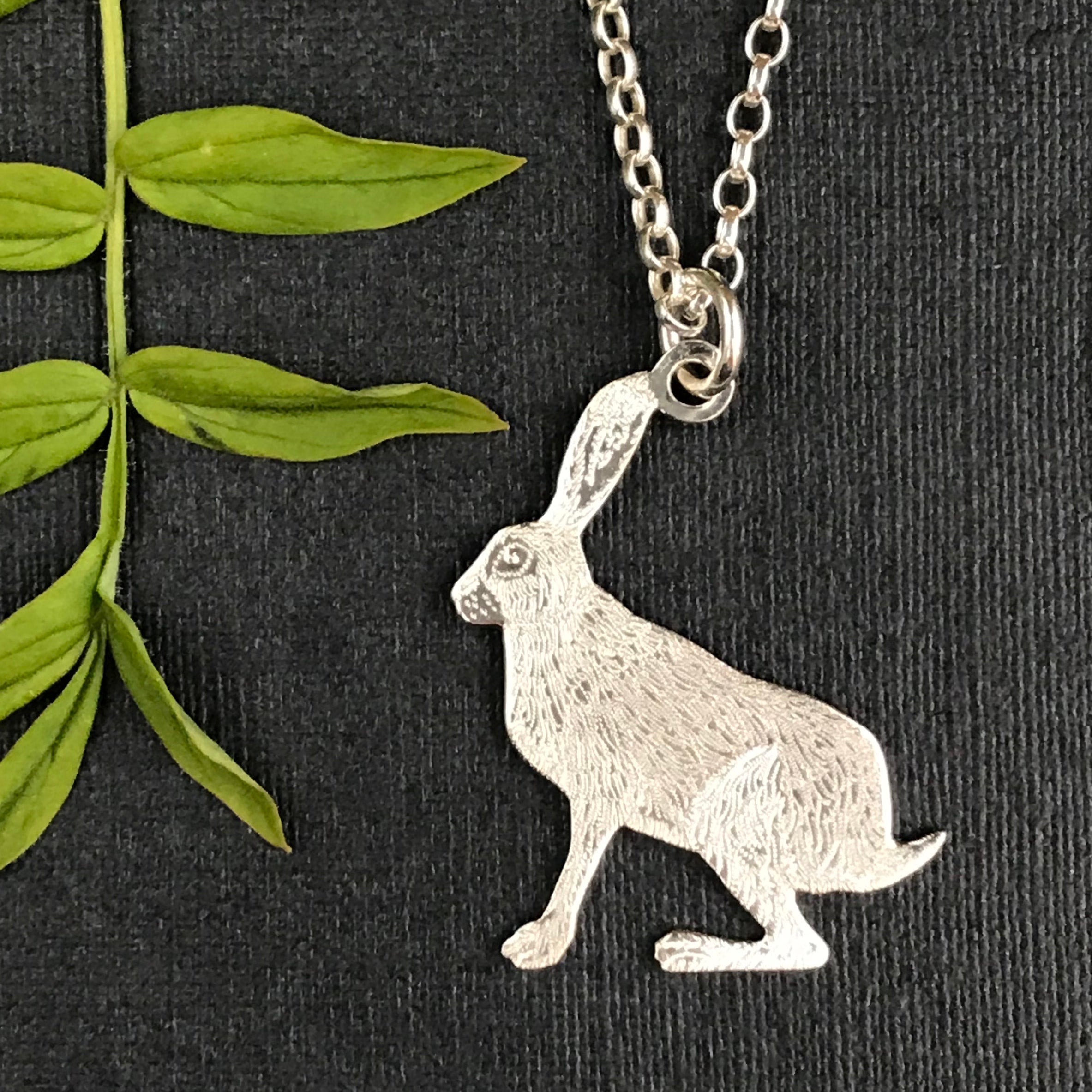 Sterling Silver Hare Necklace MCKINLEY AND MOTH